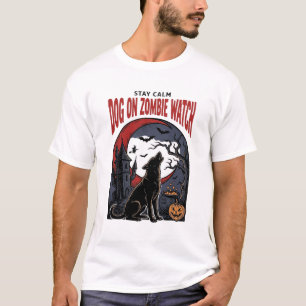 Halloween Dog Shirt Zombie Patrol Design_1