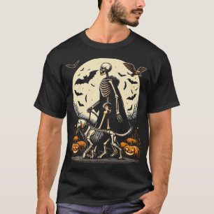 Halloween Dog - Skeleton Walking Skeletal Labrador T-Shirt