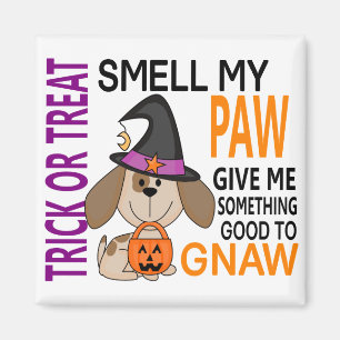 Halloween Dog Smell My Paw 2 Magnet