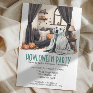 Halloween Dog Themed Party Howloween Fun Invitation