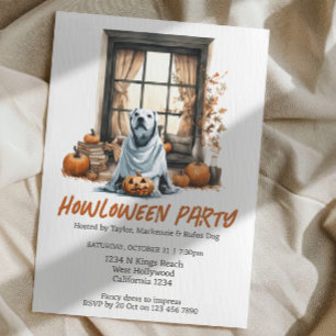 Halloween Dog Themed Party Howloween Fun Invitation