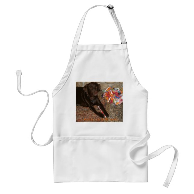 Halloween Dog with Sweet Tooth Standard Apron (Front)
