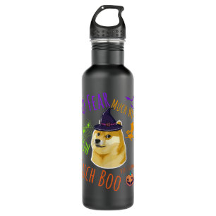 Halloween Doge Funny Doge Meme Halloween Costume 710 Ml Water Bottle