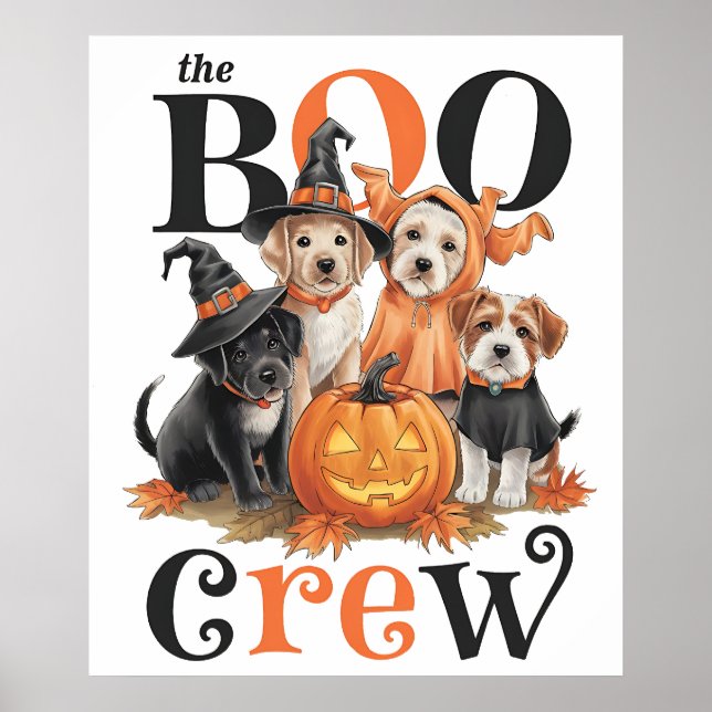 Halloween Dogs Art Poster (Front)