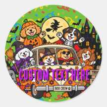 Halloween Dogs Retro Van Custom