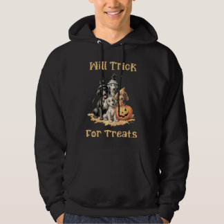 Halloween Dogs Will Trick For Treats Hoodie
