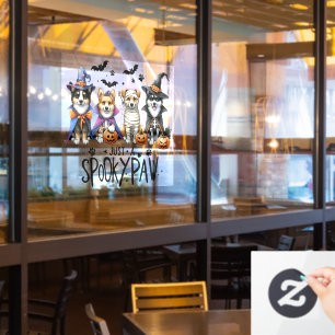 Halloween Dogs Window Cling