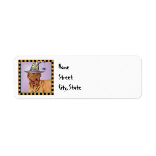 Halloween Dogue Return Address Label