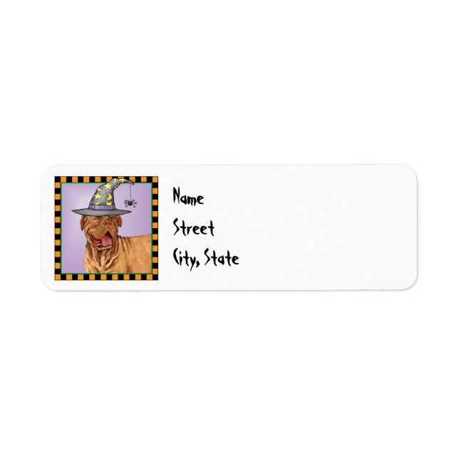 Halloween Dogue Return Address Label (Front)