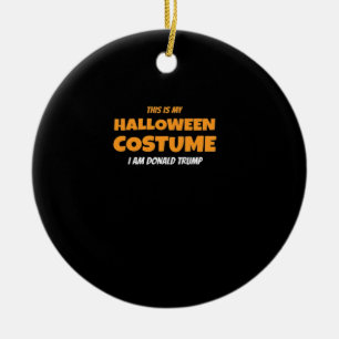 Halloween Donald Costume Trumpkin Ideas Classic Ceramic Ornament