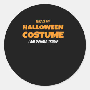 Halloween Donald  Costume Trumpkin Ideas Classic Classic Round Sticker