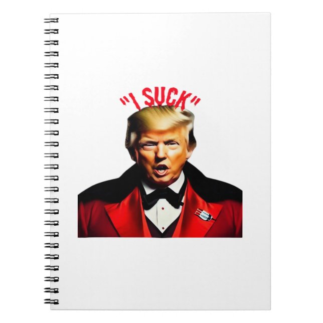 Halloween Donald  Funny Anti- Political Notebook (Front)