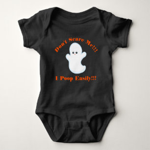 Halloween Don't Scare Me I Poop Easily Baby Outfit Baby Bodysuit