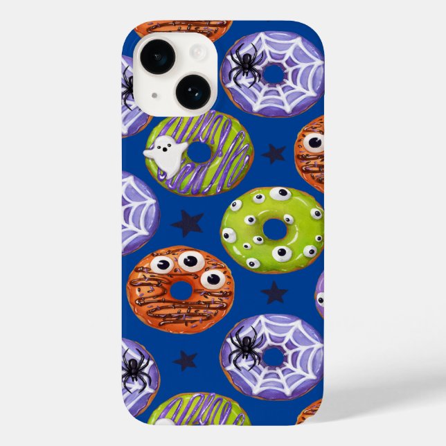 Halloween Donuts Pattern. Scary Donut Pattern. Case-Mate iPhone Case (Back)