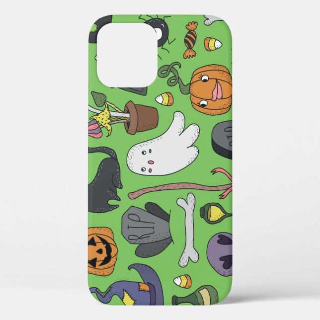 Halloween Doodle: Cute Seamless Concept Case-Mate iPhone Case (Back)