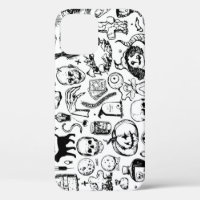 Halloween Doodles Collection, Vintage Style.