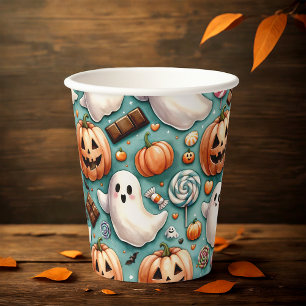 Halloween Doodles Paper Cups