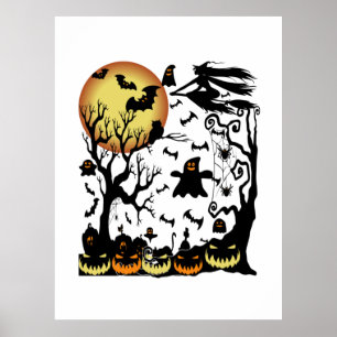 Halloween Double Double Toil And Trouble Poster