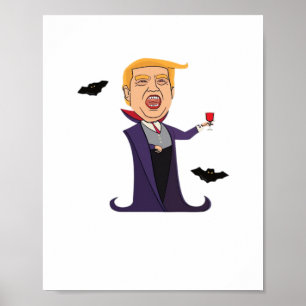 Halloween Dracula Funny Poster