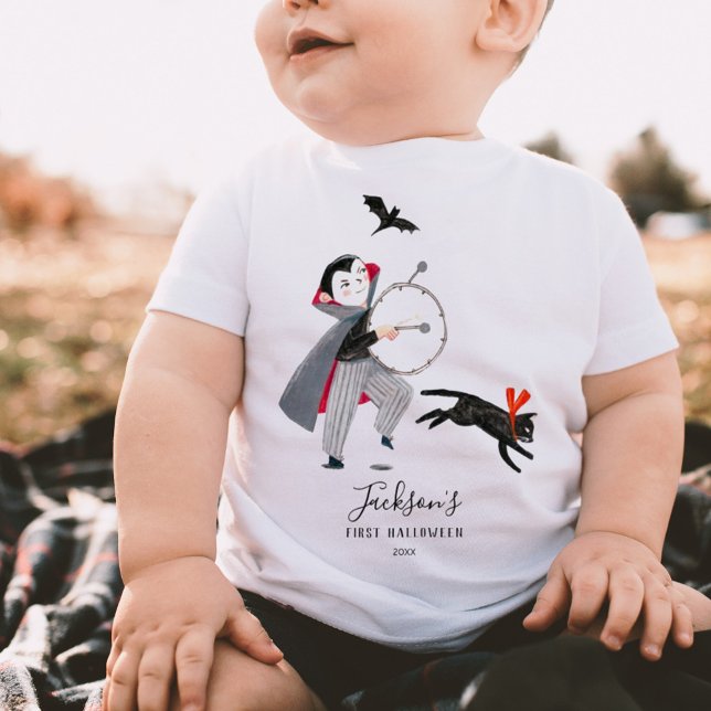 Halloween dracula grey baby T-Shirt (Creator Uploaded)