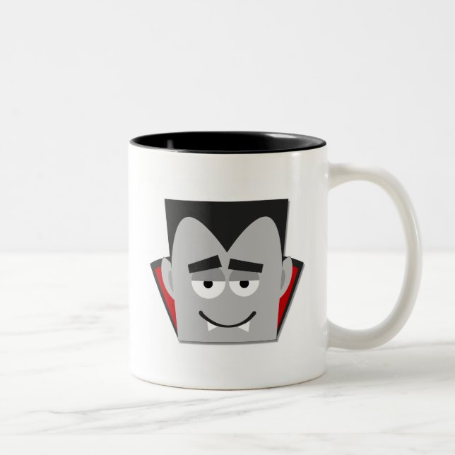Halloween Dracula T-shirts and Gifts Two-Tone Coffee Mug (Right)