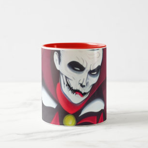 Halloween Dracula Two-Tone Coffee Mug