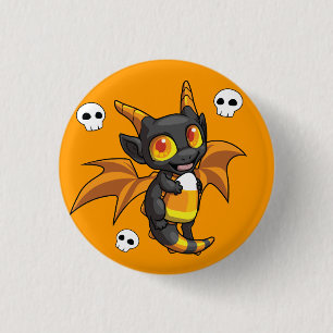 Halloween Dragon Button