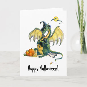 Halloween Dragon Card