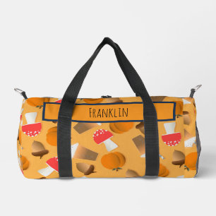 Halloween Drawing I Custom Name Duffle Bag