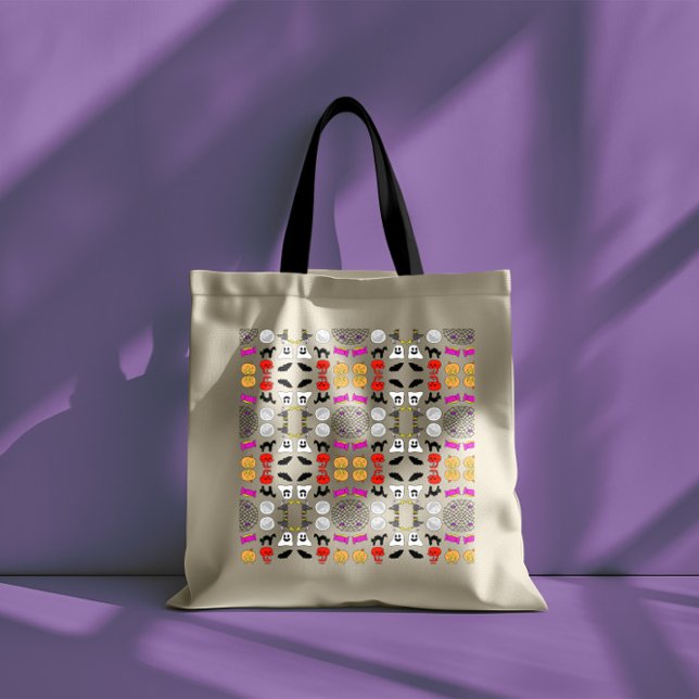 Halloween Drawing Pattern Tote Bag (Creator Uploaded)