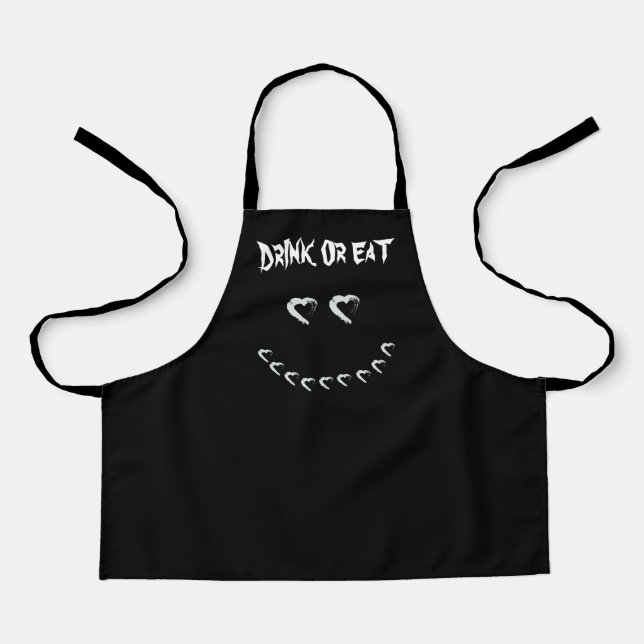 Halloween Drink or Eat All-Over Print Apron (Front)