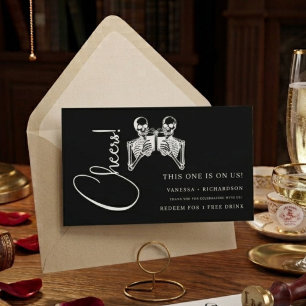 Halloween Drink Ticket, Free Alcohol Voucher  Business Card
