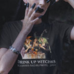 Halloween Drink up Witches Bachelorette T-Shirt<br><div class="desc">This design may be personalised in the area provided by changing the photo and/or text. Or it can be customised by clicking Personalise this Template and then choosing the click to customise further option and delete or change the colour of the background, add text, change the text colour or style,...</div>