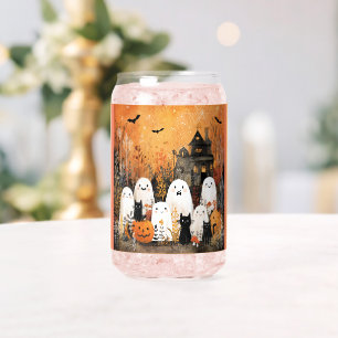 Halloween Drinkware Set Can Glass