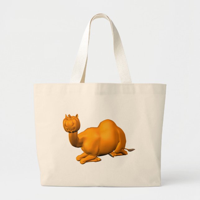 Halloween Dromedary Large Tote Bag (Front)