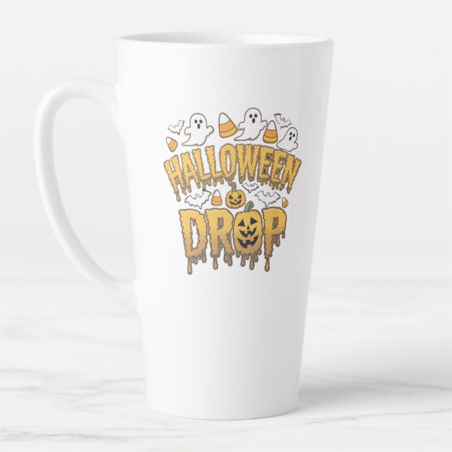 Halloween Drop Latte Mug (Left)