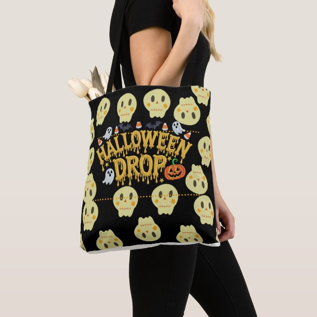 Halloween Drop Tote Bag (Close Up)