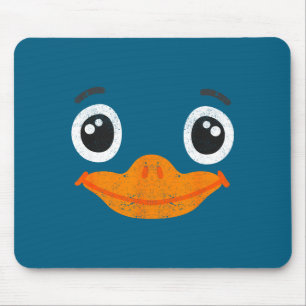 Halloween Duck Face Costume Animals Cute Easy Duck Mouse Pad