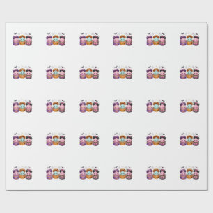 Halloween Dumpling Squishies in Sparkly Mystery Wrapping Paper