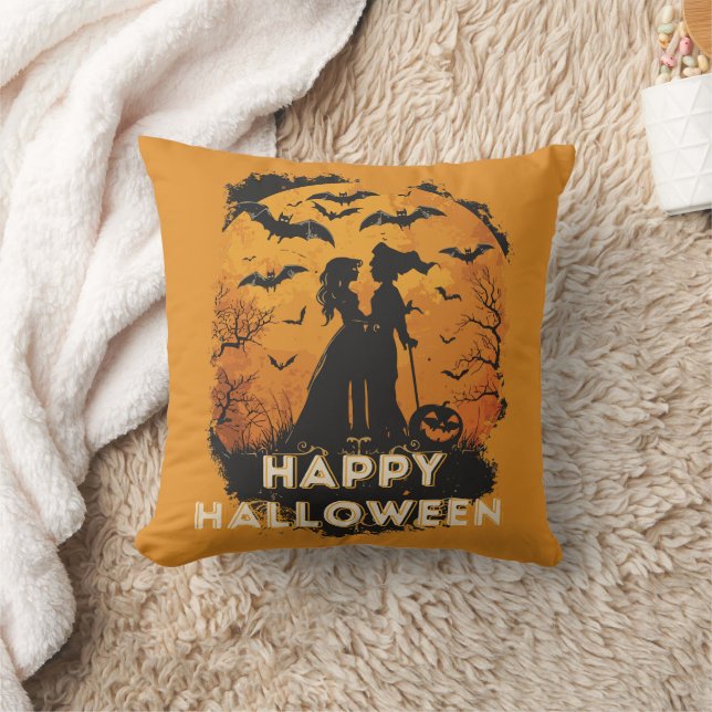 Halloween duo in moonlight cushion (Blanket)