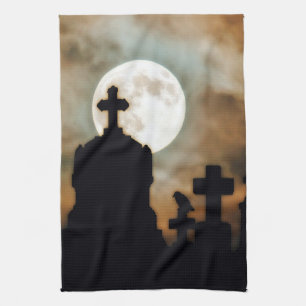 Halloween Dusk Tea Towel