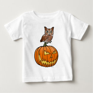 Halloween Eastern Screech Owl Baby T-Shirt