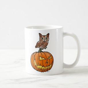 Halloween Eastern Screech Owl Coffee Mug