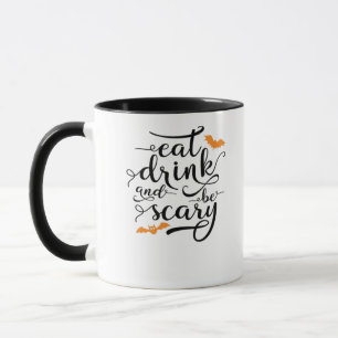 Halloween Eat Drink And Be Scary Retro Classic Mug