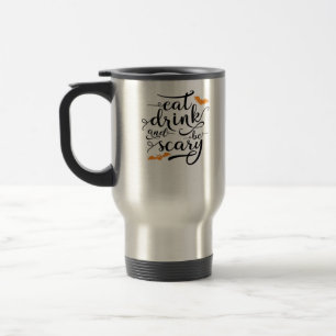 Halloween Eat Drink And Be Scary Retro Classic Travel Mug