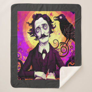 Halloween, Edgar Allen Poe, Raven, Nevermore  Flee Sherpa Blanket