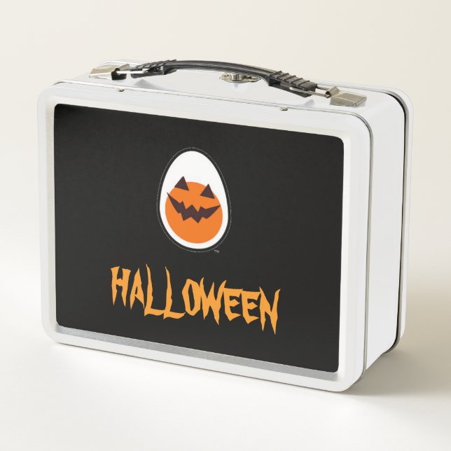 Halloween egg metal lunch box (Back)