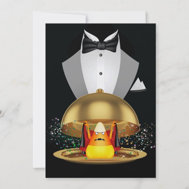 Halloween Elegant Invitation - SRF (Front)