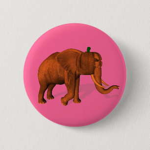 Halloween Elephant 6 Cm Round Badge