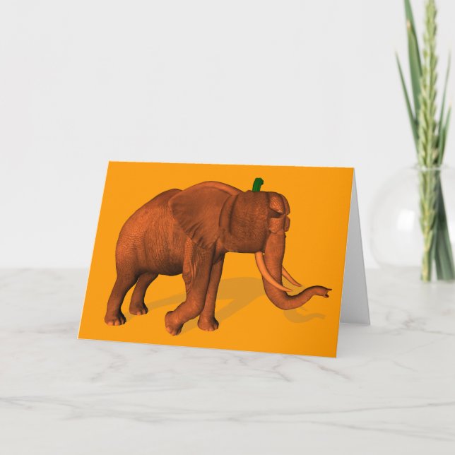 Halloween Elephant Card (Front)